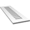 Ekena Millwork Vertical Surface Mount PVC Gable Vent: Non-Functional, w/ 3-1/2"W x 1"P Standard Frame, 12"W x 40"H GVPVE12X4001SN - alternate 2
